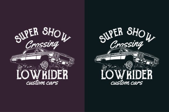 Lowrider Car T-Shirt Design: A Premium Graphic Asset