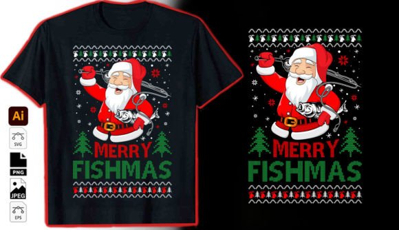Merry Fishma Graphic Vector Tshirt: A Festive Design Deep Dive