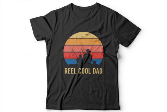 Reel Cool Dad Graphic T-shirt Design: A Premium Asset for Modern Creators