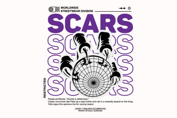 Scars Graphic Tee Design Ideas: Urban Streetwear Collection