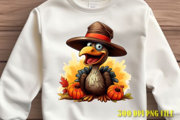 Turkey in Hat Festive Graphic: Beyond the Template